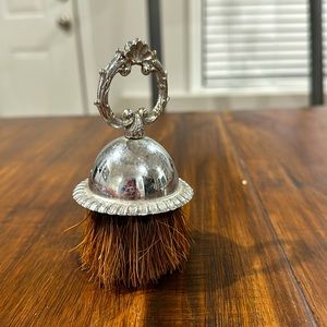 Vintage Antique Silver Barber Shaving Cream Brush